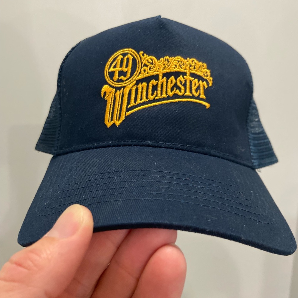49 Winchester Navy and Gold Cap